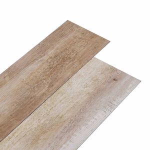 vidaXL Sj&auml;lvklistrande PVC-golvplankor Tv&auml;ttat Tr&auml; 30,5 x 61 cm 28 st