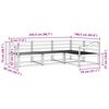 vidaXL Utomhussoffset 4 pcs Naturf&auml;rg Massivt Akaciatr&auml;