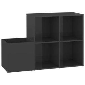vidaXL Skosk&aring;p gr&aring; h&ouml;gglans 105x35,5x70 cm konstruerat tr&auml;