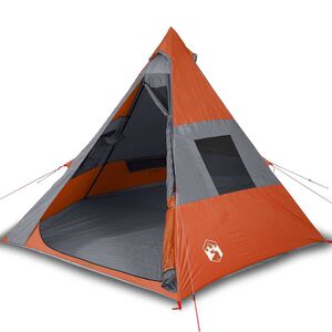 vidaXL Tipi-t&auml;lt 7 personer orange vattent&auml;tt