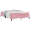 vidaXL B&auml;ddfj&auml;der med madrass Rosa 140 x 210 cm tyg