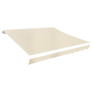 vidaXL Markisduk 3 x 2,5 m gr&auml;ddvit (utan ram)