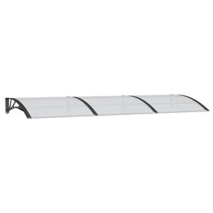 vidaXL Entr&eacute;tak svart 300x100 cm polykarbonat