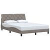 vidaXL Bed Frame without Mattress Taupe 120x200 cm Fabric