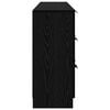 vidaXL Sideboard 3 pcs Svart Ek 181 x 30 x 70 cm Konstruerat tr&auml;