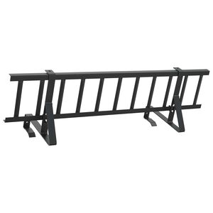 vidaXL Taksn&ouml;skydd Svart 100 x 29,5 x 34,5 cm St&aring;l