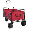 vidaXL F&auml;llvagn R&ouml;d 89 x 63 x 96 cm St&aring;l och Polyester Oxford