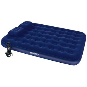 Bestway Luftmadrass med kudde och luftpump 203x152x22 cm 67374