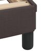 vidaXL Bed with Mattress "Dover" Dark Brown 90x190 cm Fabric
