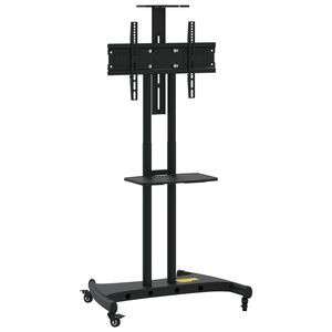 vidaXL Tv-st&auml;ll p&aring; hjul f&ouml;r 32-70 tums sk&auml;rm max VESA 600x400 mm 60kg