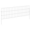 vidaXL Tr&auml;dg&aring;rdsst&auml;ngsel med p&aring;lar 24 pcs 95 x 30 cm Mesh Silver