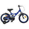 vidaXL Barncykel 14 Tum fr&aring;n 3-5 &aring;r gammal M&ouml;rkbl&aring;