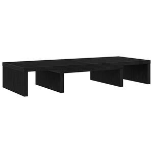 vidaXL Monitorstativ justerbart svart ek 60x24x10,5 cm konstruerat tr&auml;