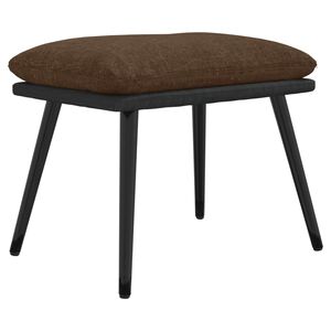vidaXL Fotpall brun 45x29,5x35 cm tyg och konstl&auml;der