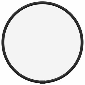 vidaXL V&auml;ggspegel svart &Oslash; 20 cm rund