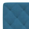 vidaXL Bed with Mattress Blue 90x200 cm Velvet