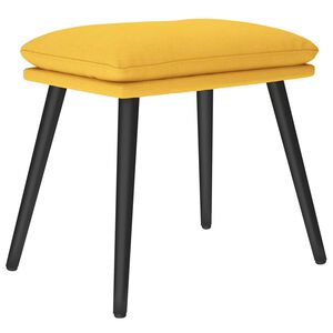 vidaXL Fotpall senapsgul 45x29,5x35 cm tyg