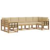 vidaXL Utomhussoffset 7 st Vit och Beige