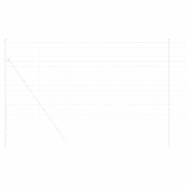 vidaXL Eurogärdsel Silver 1 x 10 m Varmförzinkat järn