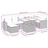 vidaXL Loungegrupp f&ouml;r tr&auml;dg&aring;rden med dynor 8 delar gr&aring; konstrotting