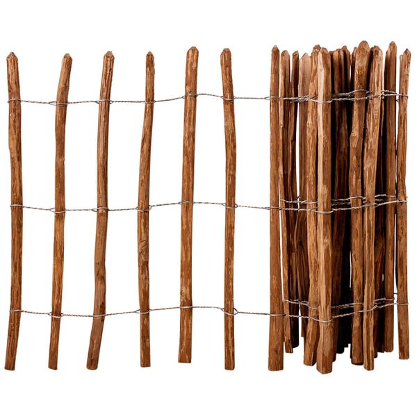 vidaXL Staket hasselträ 90x500 cm