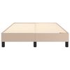 vidaXL Boxspring-s&auml;ngram cappuccino 120x200 cm konstl&auml;der