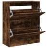 vidaXL Skost&auml;ll r&ouml;kf&auml;rgad ek 80x34x96,5 cm konstruerat tr&auml;