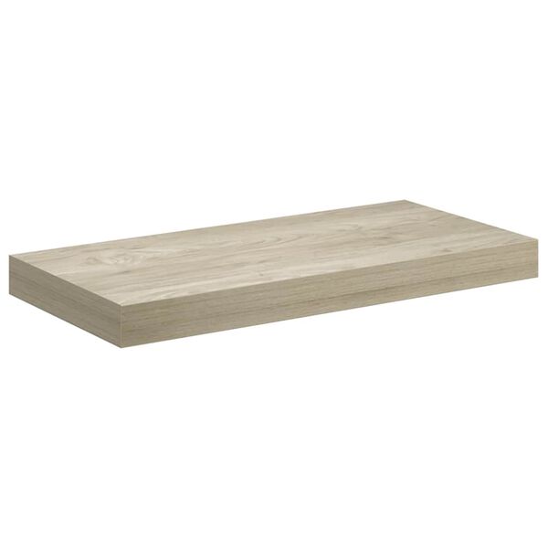 vidaXL Sv&auml;vande v&auml;gghylla ek 50x23x3,8 cm MDF