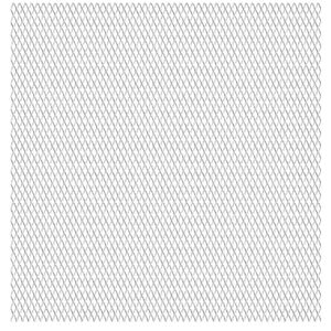 vidaXL Str&auml;ckmetall rostfritt st&aring;l 50x50 cm 20x10x2 mm