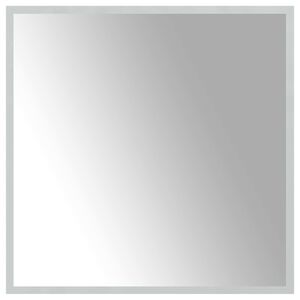 vidaXL LED Badrumsspegel med spegel Transparent 60 x 60 cm h&auml;rdat glas