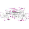 vidaXL Soffgrupp f&ouml;r tr&auml;dg&aring;rden 9 delar impregnerad furu