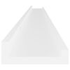 vidaXL Vägghyllor 2 st vit 115x9x3 cm