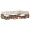 vidaXL Tr&auml;dg&aring;rdsoffset 10 pcs Beige konstrotting