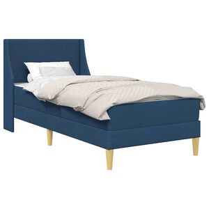 vidaXL S&auml;ngram med madrass med huvudgavel Polyester