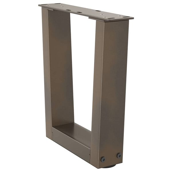 vidaXL Soffbordsben V-formade 2 st naturst&aring;l 30x(30-31,3) cm st&aring;l