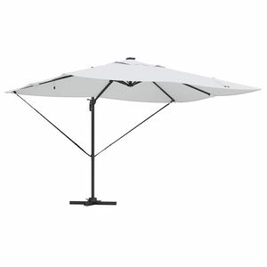 vidaXL Parasoll 352 x 251 x 265 cm Polyester och aluminium Sand