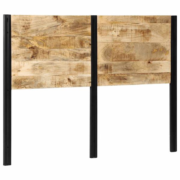 vidaXL S&auml;nggavel 140 cm massivt tr&auml;, mango och j&auml;rn