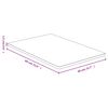 vidaXL Bordsskiva 40x60x1,5 cm bambu