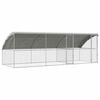 vidaXL H&ouml;nshus 3 st Silver 600 x 200 x 200 cm Galvaniserat st&aring;l