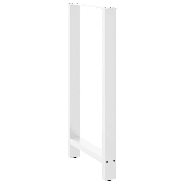 vidaXL Barbordsben vita 2 st 60x(110-111) cm st&aring;l