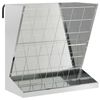 vidaXL H&ouml;utfodrare Silver 71 x 33 x 70 cm Galvaniserat St&aring;l