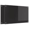 vidaXL K&ouml;ksskydd 2 st Svart 80 x 50 cm h&auml;rdat glas