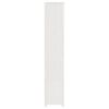vidaXL Bokhylla vit 80x35x183 cm massiv furu