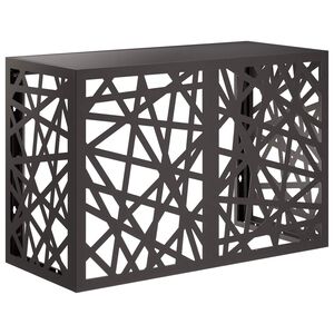 vidaXL T&auml;ckning f&ouml;r Luftkonditionering Svart 90 x 40 x 60 cm St&aring;l