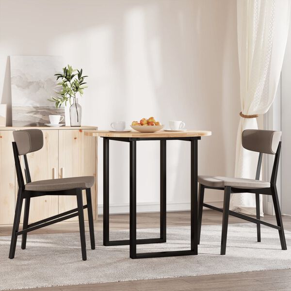 vidaXL Bordsskiva rund Ø80x2 cm massivt akaciaträ