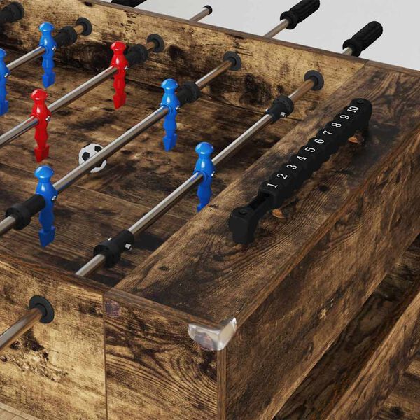 vidaXL Foosballbord R&ouml;kt ek 125 x 60,5 x 80 cm Konstruerat tr&auml;