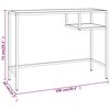 vidaXL Datorbord genomskinlig 100x36x74 cm härdat glas