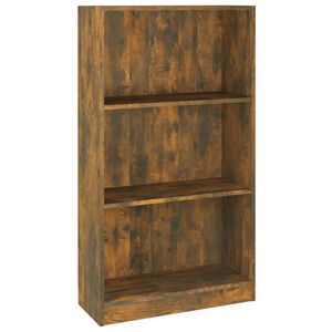 vidaXL Bokhylla r&ouml;kf&auml;rgad ek 60x24x109 cm konstruerat tr&auml;