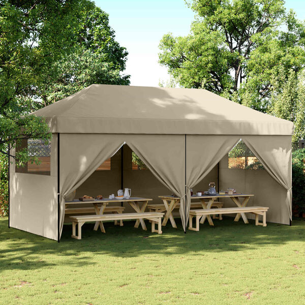 vidaXL Partyt&auml;lt Taupe 292 x 580 x 315 cm Oxford Tyg
