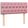 vidaXL Rams&auml;ng med madrass rosa 120x220 cm sammet